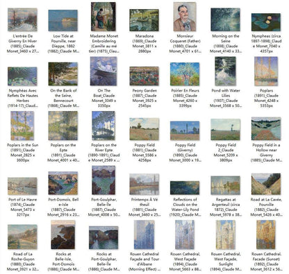 238 Painting Images by Claude Monet French, 1840-1926 - Tibetan Buddhist thangka, view 4