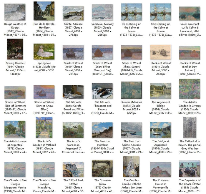 238 Painting Images by Claude Monet French, 1840-1926 - Tibetan Buddhist thangka, view 5