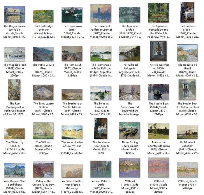 238 Painting Images by Claude Monet French, 1840-1926 - Tibetan Buddhist thangka, view 6