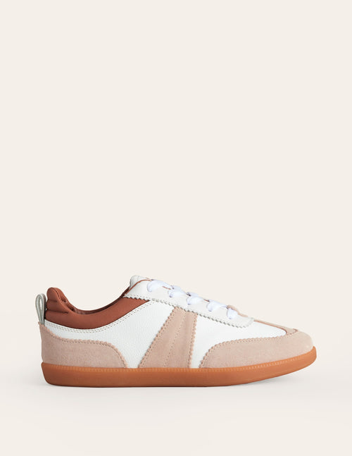 Erin Retro Tennis Trainers-White Mix