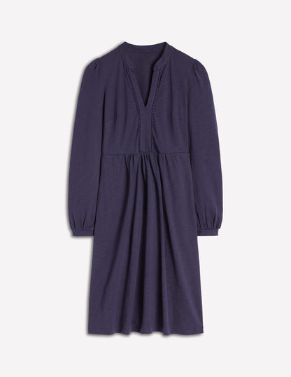 Naomi Relaxed Jersey Dress-Navy