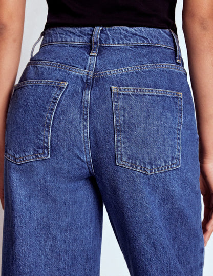 Barrel Leg Jeans-Mid Vintage