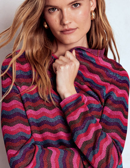 Edge to Edge Cardigan Coat-Multi