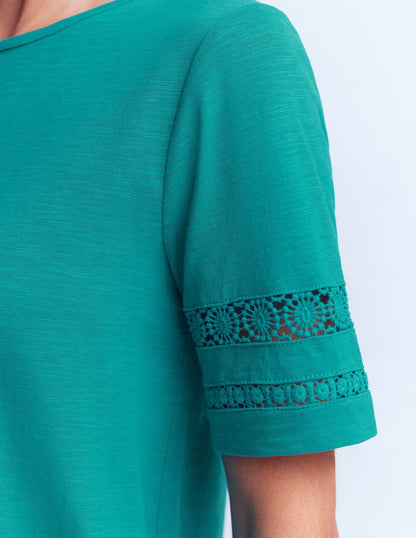 Hattie Jersey T-shirt Dress-Glaze Blue