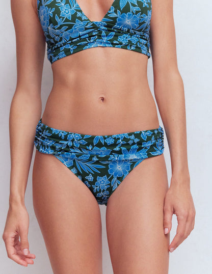 Classic Fold Bikini Bottoms-Dark Green, Paradise