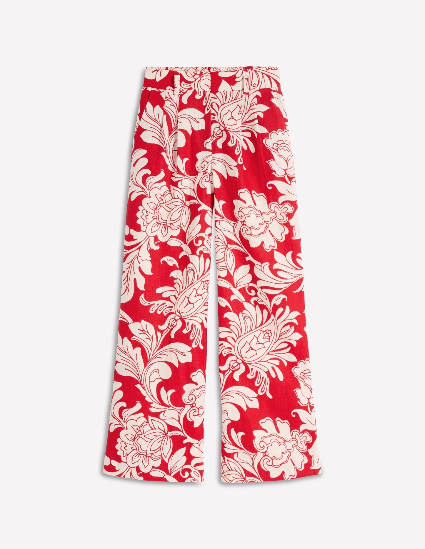 Kensington Linen Pants-Botanical Flourish