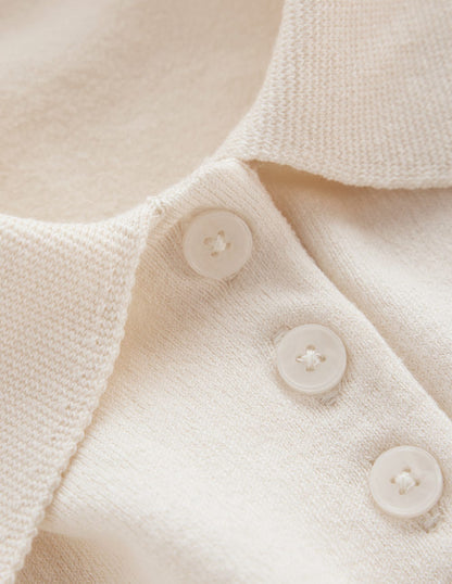 Chloe Henley Knitted Tank-Warm Ivory