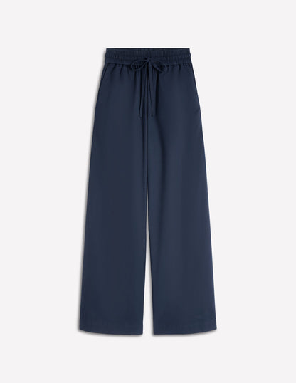 Greenwich Tie Waist Pants-Navy