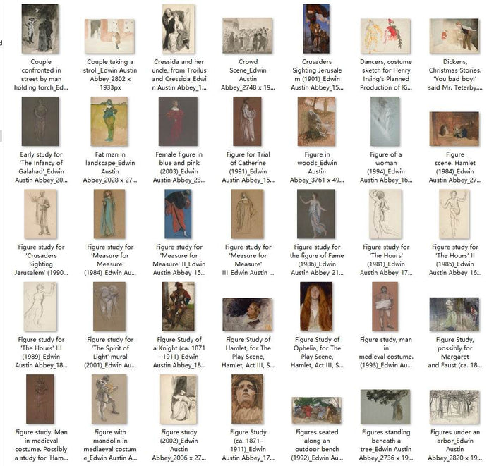 298 Painting Images by Edwin Austin Abbey American, 1852 - 1911 - Tibetan Buddhist thangka, detailed view