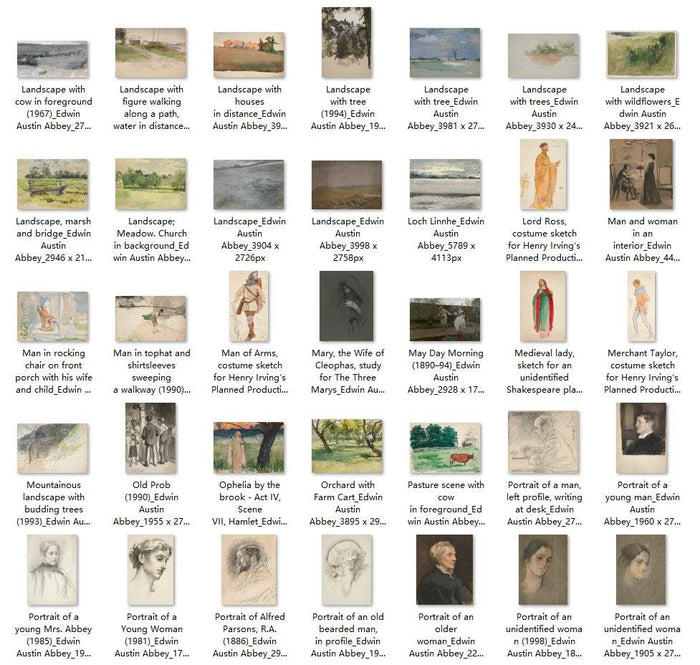 298 Painting Images by Edwin Austin Abbey American, 1852 - 1911 - Tibetan Buddhist thangka, view 4