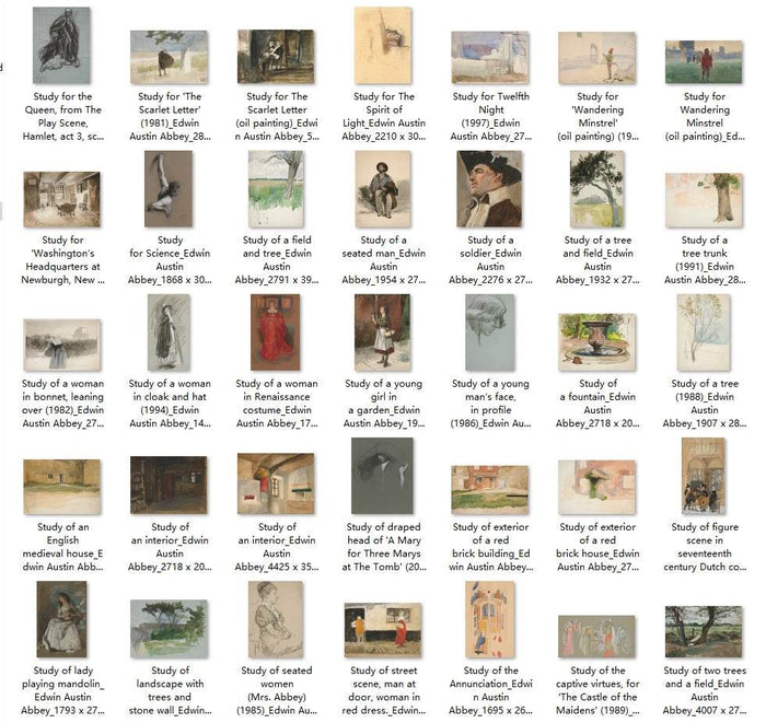 298 Painting Images by Edwin Austin Abbey American, 1852 - 1911 - Tibetan Buddhist thangka, view 7