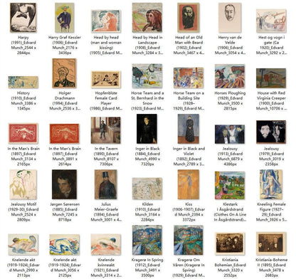 426 Painting Images by Edvard Munch Norwegian, 1863 - 1944 - Tibetan Buddhist thangka, view 4