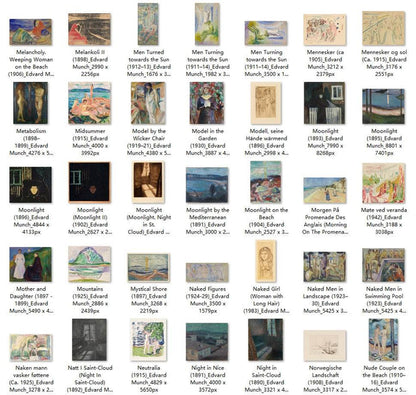 426 Painting Images by Edvard Munch Norwegian, 1863 - 1944 - Tibetan Buddhist thangka, view 6
