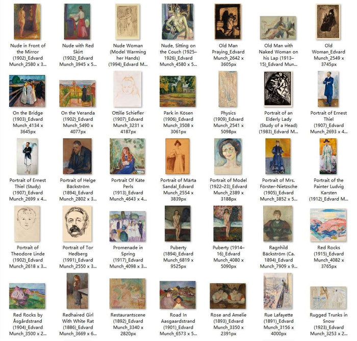 426 Painting Images by Edvard Munch Norwegian, 1863 - 1944 - Tibetan Buddhist thangka, view 7