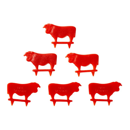 511 Food Service - Plastic Steak Marker Rare Red, 500/Cs - STK84-5-IN