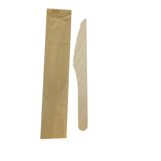 6.25" Paper Wrapped HD Wooden Knives, 1000/Cs - IR-165K