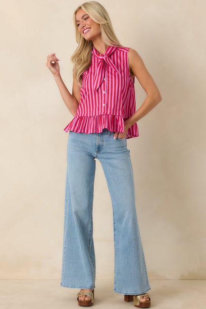 I Have Plans Light Wash Cotton Denim Wide Leg Jeans
