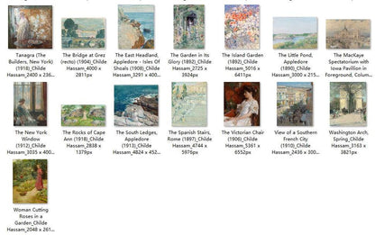 71 Painting Images by Childe Hassam American, 1859-1935 - Tibetan Buddhist thangka, close-up detail