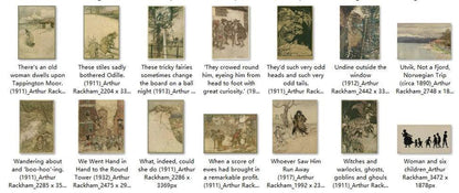 98 Painting Images by Arthur Rackham English, 1867-1939 - Tibetan Buddhist thangka, view 4