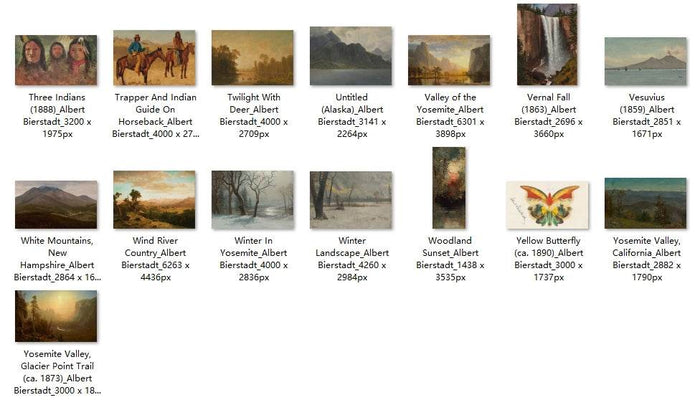 99 Painting Images by Albert Bierstadt American, 1830-1902 - Tibetan Buddhist thangka, view 4