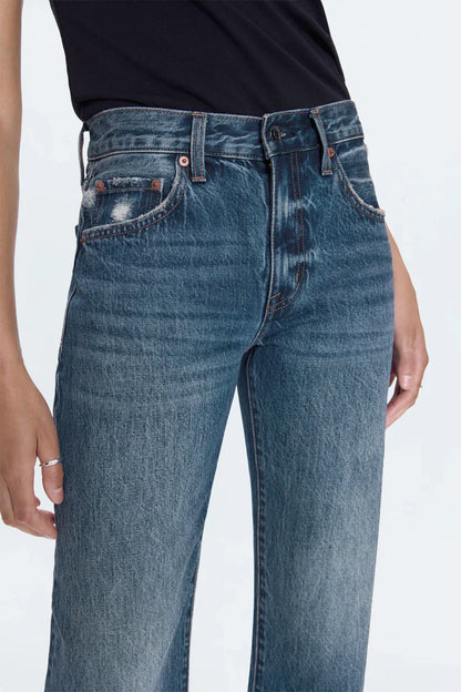 PISTOLA Lexi Mid Rise Bowed Straight Women's Jeans