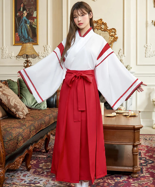 上品&簡単 ロング丈巫女コスチューム