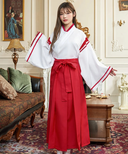 上品&簡単 ロング丈巫女コスチューム