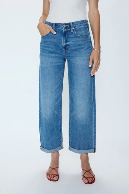 PISTOLA Donny Rolled Hem Boyfriend Jeans