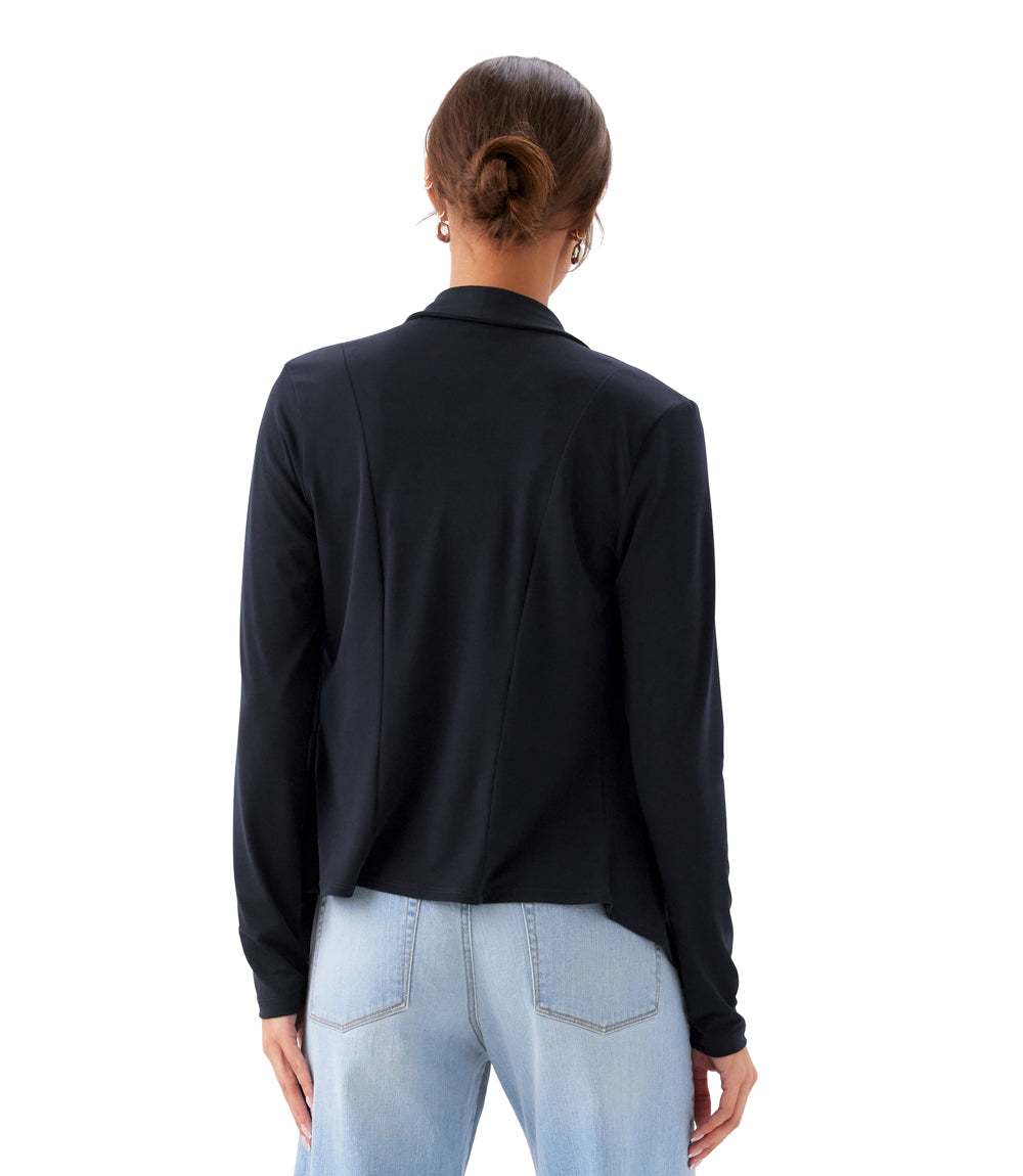 Drape Travel Jersey Cardigan