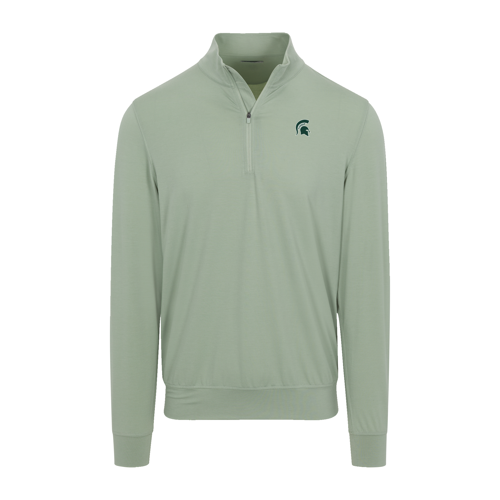 Michigan State Velocity Performance Quarter Zip Light Green