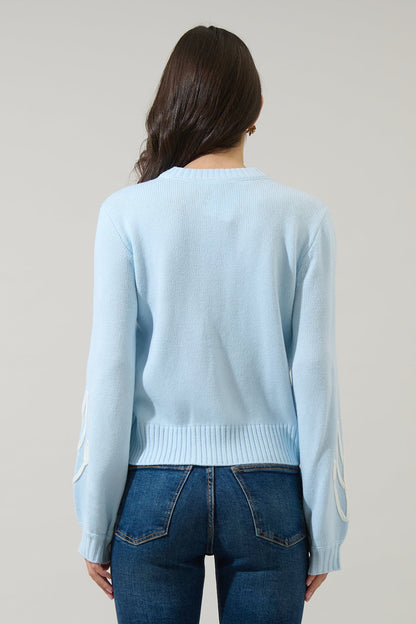 Celestial Floral Embroidered Sweater