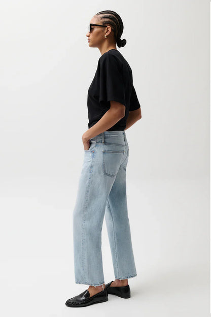 PISTOLA Lexi Mid Rise Bowed Straight Women's Jeans