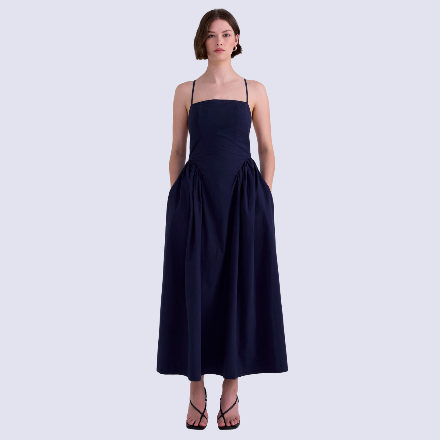 PISTOLA Sadee Open Back Dress