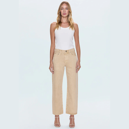 PISTOLA Lexi Mid Rise Bowed Straight Women's Jeans