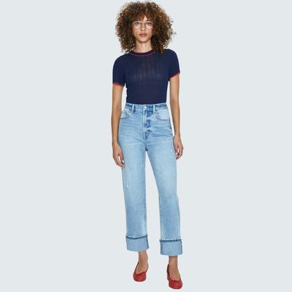 PISTOLA Cassie Super High Rise Straight Jean