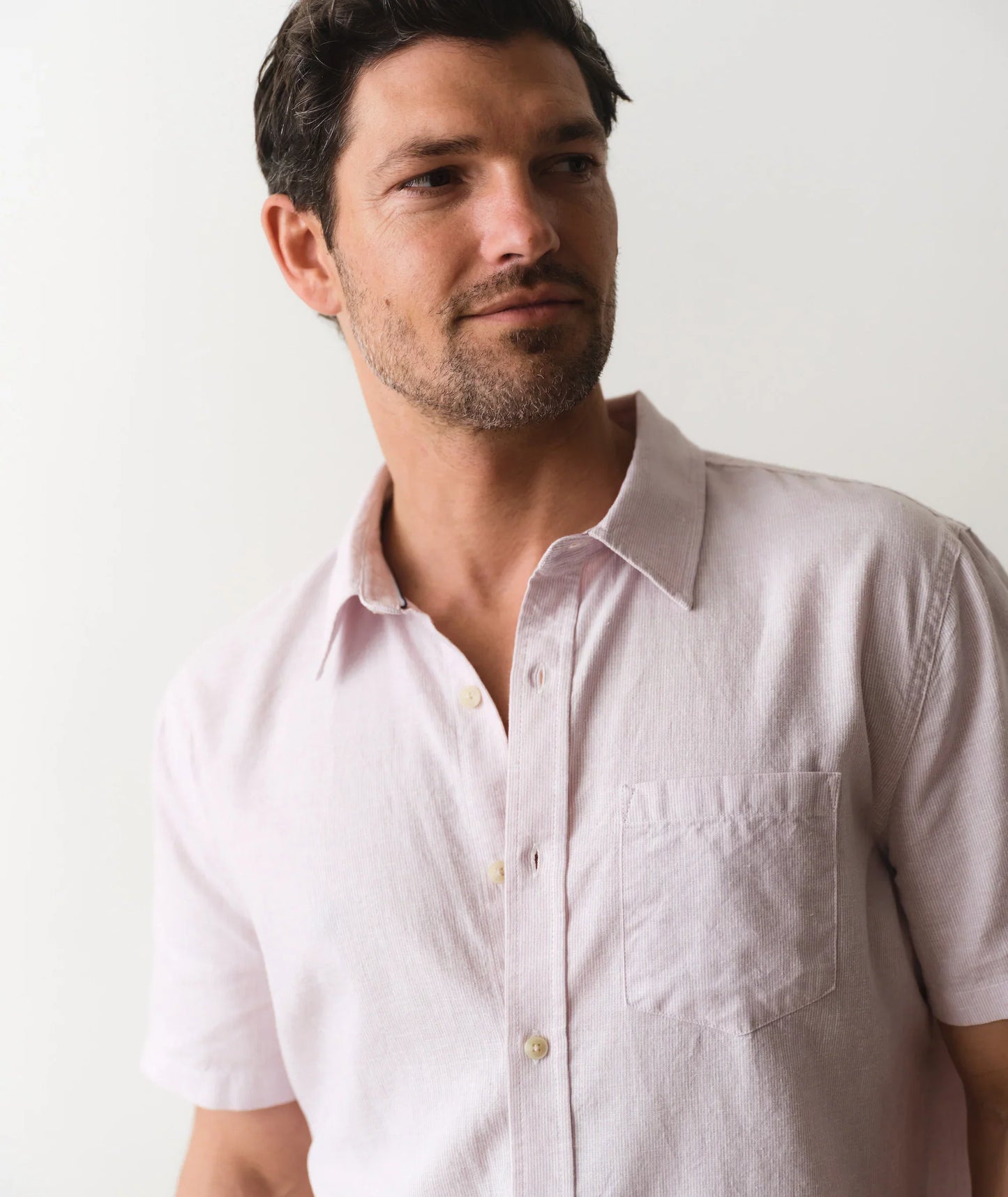 Marine Layer Better-Than-Linen Short Sleeve Shirt