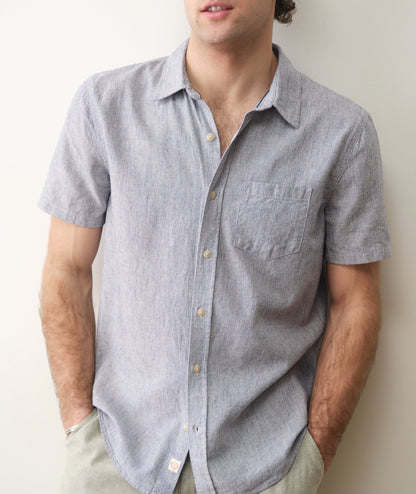 Marine Layer Better-Than-Linen Short Sleeve Shirt