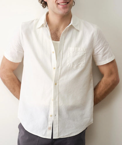 Marine Layer Better-Than-Linen Short Sleeve Shirt