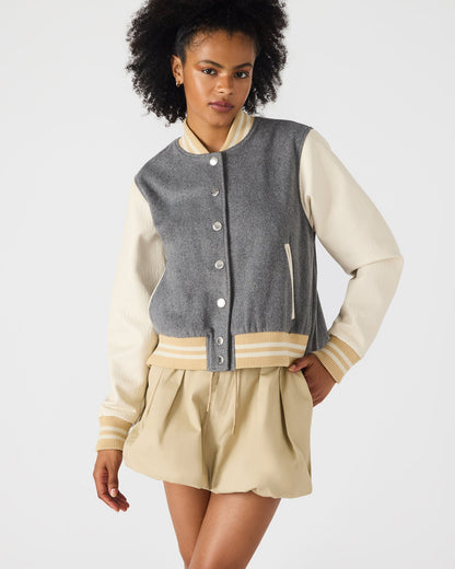 ROONEY JACKET HEATHER GREY