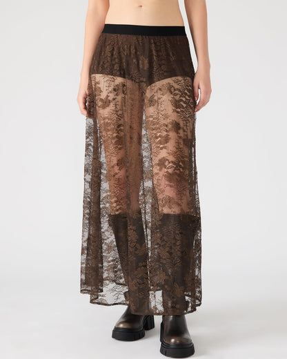 GISELA SKIRT DARK ESPRESSO