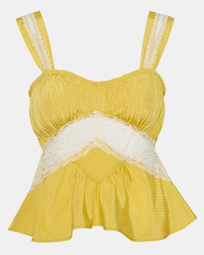 CINTHIA TOP GOLDEN LIME