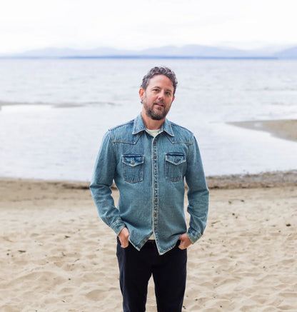 One World Brother The World Traveler Denim Shirt Jacket