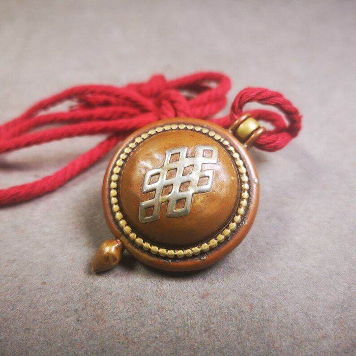 Acient Gau Ghau Shrine, Tibetan Buddhist Altar Amulet Pendant - Tibetan Buddhist amulet, view 4
