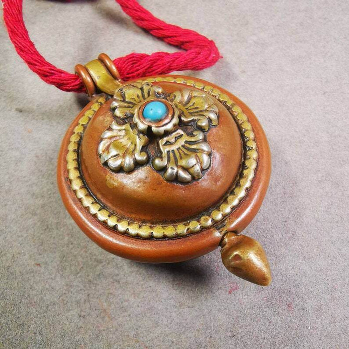 Acient Gau Ghau Shrine, Tibetan Buddhist Altar Amulet Pendant - Tibetan Buddhist amulet, view 8