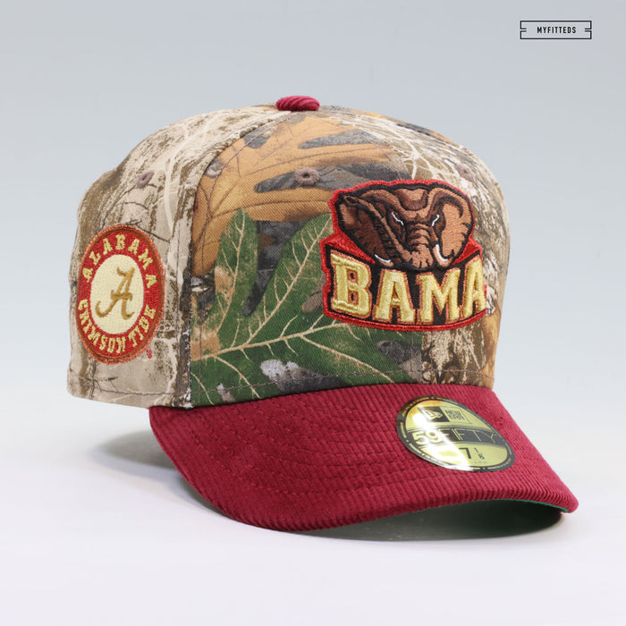 ALABAMA CRIMSON TIDE REALTREE® EDGE RUSSET SUNSET CORDUROY NEW ERA FITTED CAP