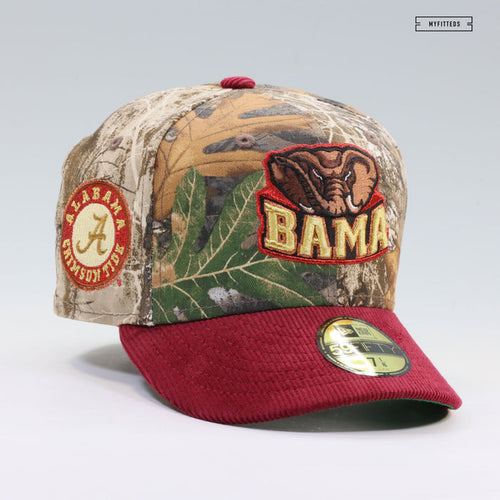 ALABAMA CRIMSON TIDE REALTREE® EDGE RUSSET SUNSET CORDUROY NEW ERA FITTED CAP