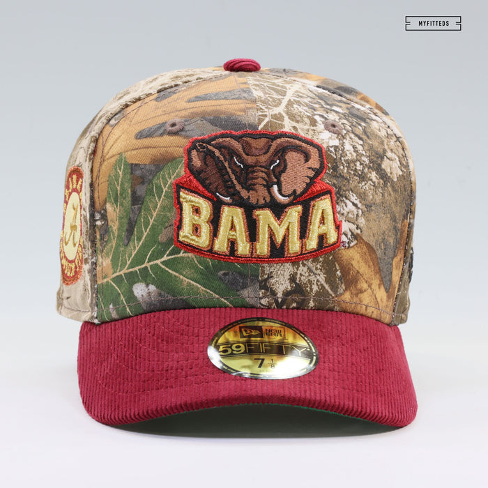 ALABAMA CRIMSON TIDE REALTREE® EDGE RUSSET SUNSET CORDUROY NEW ERA FITTED CAP
