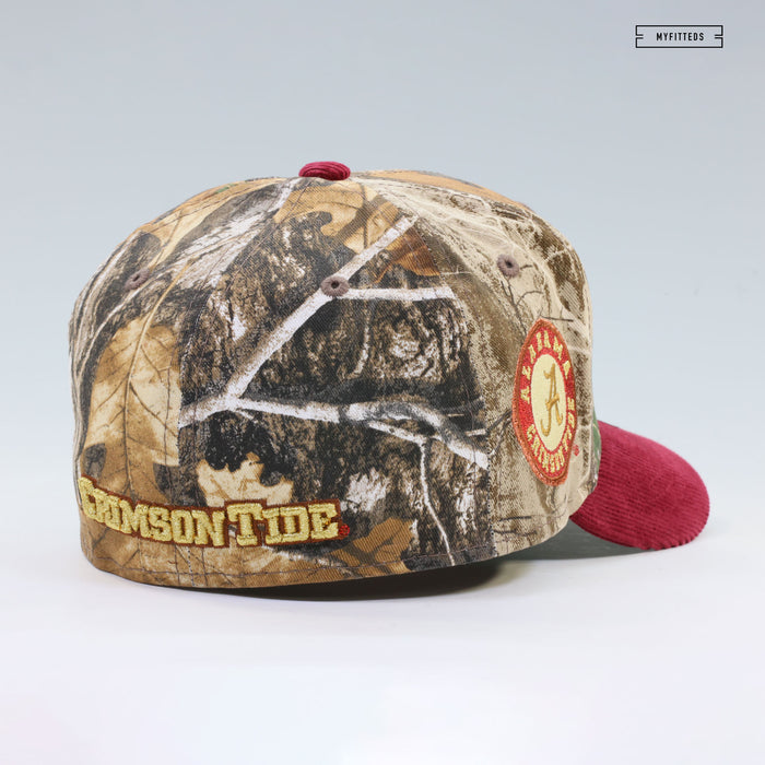 ALABAMA CRIMSON TIDE REALTREE® EDGE RUSSET SUNSET CORDUROY NEW ERA FITTED CAP