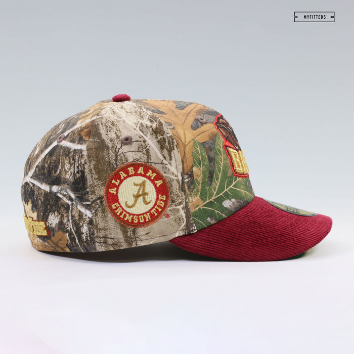 ALABAMA CRIMSON TIDE REALTREE® EDGE RUSSET SUNSET CORDUROY NEW ERA FITTED CAP