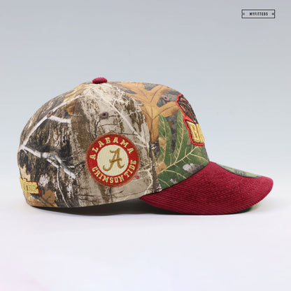 ALABAMA CRIMSON TIDE REALTREE® EDGE RUSSET SUNSET CORDUROY NEW ERA FITTED CAP